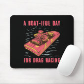 Snelboot Drag Racing Powerboot Racen Enthousiast Muismat (Met muis)