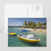Snelboot en bananenboot briefkaart (Voorkant / Achterkant)