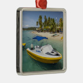 Snelboot en bananenboot metalen ornament (Rechts)