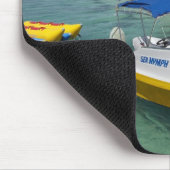 Snelboot en bananenboot muismat (Hoek)