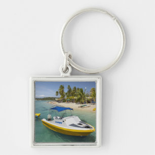 Snelboot en bananenboot sleutelhanger