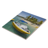 Snelboot en bananenboot tegeltje (Zijkant)