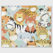 SNELD WILD-DIEREN DIE MASKS Wrappen, VAN PAPIER (Vlak)