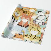 SNELD WILD-DIEREN DIE MASKS Wrappen, VAN PAPIER (Uitgerold)