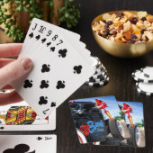 snelheden met draaiende rotzooi Rockabilly Betty P Pokerkaarten (Insitu)