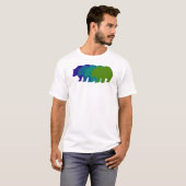 Snelheid Beer in blauw T-shirt (Voorkant volledig)