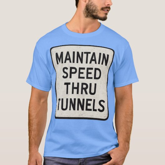 Snelheid behouden door tunnel t-shirt (Voorkant)