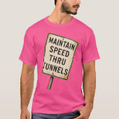 Snelheid behouden door tunnel t-shirt (Voorkant)