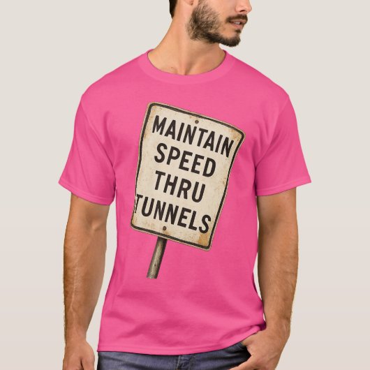 Snelheid behouden door tunnel t-shirt (Voorkant)