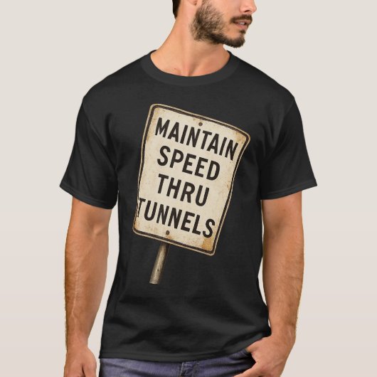 Snelheid behouden door tunnel t-shirt (Voorkant)