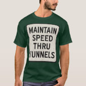 Snelheid behouden door tunnel t-shirt (Voorkant)