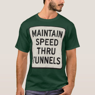 Snelheid behouden door tunnel t-shirt