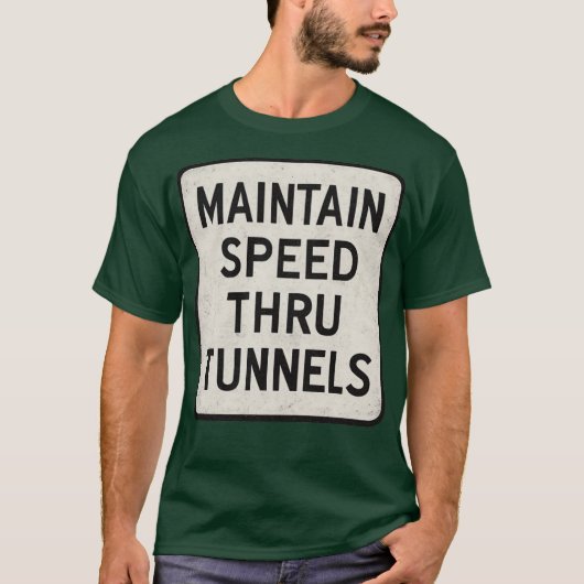 Snelheid behouden door tunnel t-shirt (Voorkant)