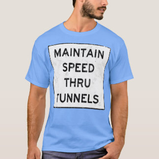 Snelheid behouden door tunnelfotokamer t-shirt