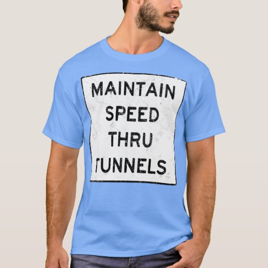 Snelheid behouden door tunnelfotokamer t-shirt (Voorkant)