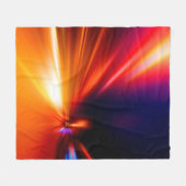 snelheid bij nachtelijke routeabstractie, achtergr fleece deken (Voorkant (Horizontaal))