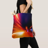 snelheid bij nachtelijke routeabstractie, achtergr tote bag (Dichtbij)
