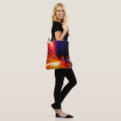 snelheid bij nachtelijke routeabstractie, achtergr tote bag (Op model)