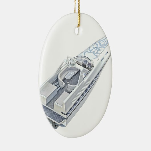 Snelheid bot vanaf boven keramisch ornament (Rechts)