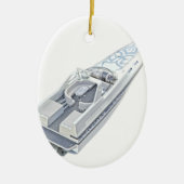 Snelheid bot vanaf boven keramisch ornament (Voorkant)