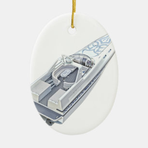 Snelheid bot vanaf boven keramisch ornament