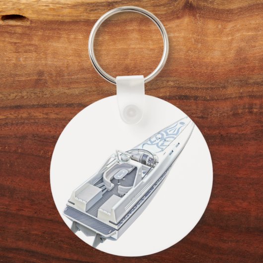 Snelheid bot vanaf boven sleutelhanger (Voorkant)