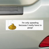 Snelheid Bumpersticker (Op auto)