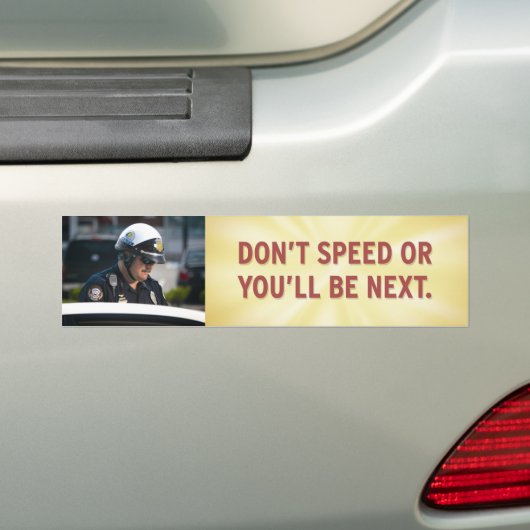 Snelheid Bumpersticker niet (Op auto)