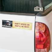 Snelheid Bumpersticker niet (Op Truck)