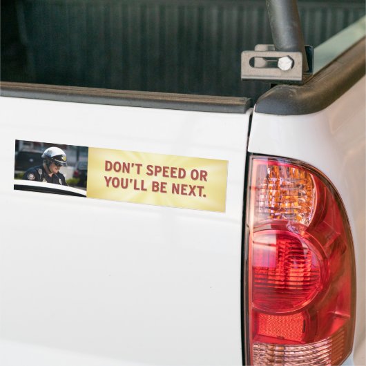 Snelheid Bumpersticker niet (Op Truck)