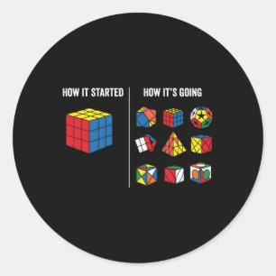 Snelheid Cubing Puzzel Cuber Cube Ronde Sticker