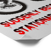 Snelheid doodt niet Funny Dirt Bike Motocross Poster (Hoek)