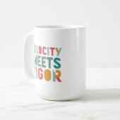 Snelheid en kracht: een dynamisch ontwerp koffiemok (Voorkant links)