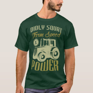 Snelheid en kracht van het boerderij voor een boer t-shirt