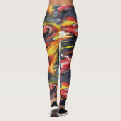 Snelheid en momentum naadloos patroon leggings (Achterkant)