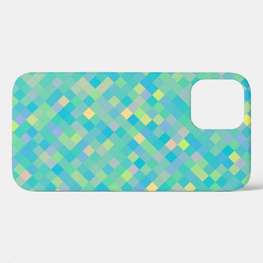 SNELHEID heldere, multi-kleurenvierkant patroon Case-Mate iPhone Case (Achterkant (horizontaal))