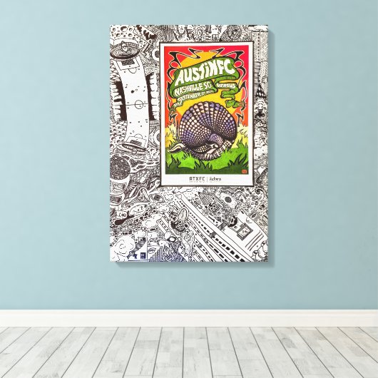 Snelheid in vectoren canvas afdruk (Insitu (Houten vloer))