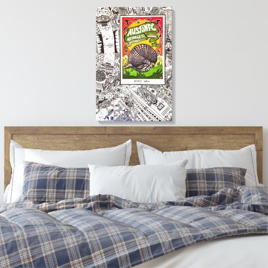 Snelheid in vectoren canvas afdruk (Insitu (Slaapkamer))