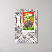 Snelheid in vectoren canvas afdruk (Voorkant)