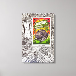 Snelheid in vectoren canvas afdruk