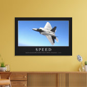 Snelheid: Inspirerend prijsopgave 2 Canvas Afdruk (Insitu (Woonkamer))