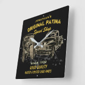 Snelheid koop elke naam Oorspronkelijke patina Gar Vierkante Klok (Hoek)