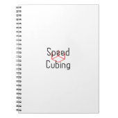 Snelheid kubusbus met kubussnelheid notitieboek (Voorkant)