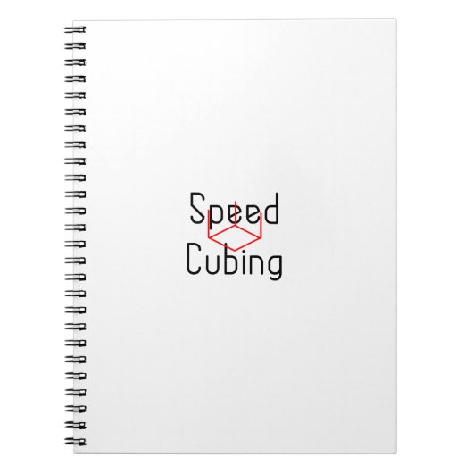 Snelheid kubusbus met kubussnelheid notitieboek (Voorkant)