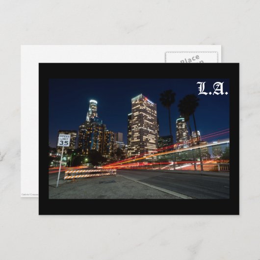 Snelheid L.A. Briefkaart (Voorkant / Achterkant)