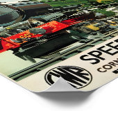 Snelheid naar het Westen - Grote Westerne Spoorweg Poster (Hoek)