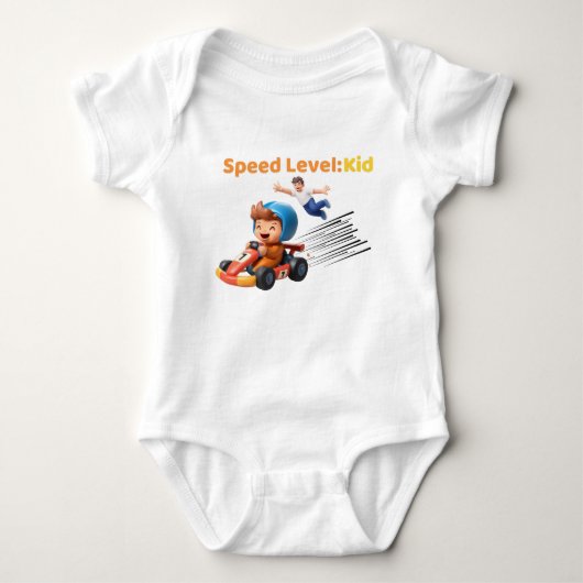 Snelheid Niveau: Kid Baby Eén Stuk Romper (Voorkant)