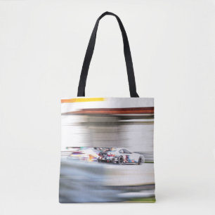 Snelheid onder de brug tote bag
