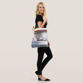 Snelheid onder de brug tote bag (Op model)