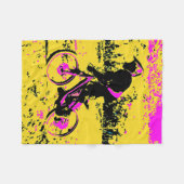 Snelheid ophalen - Mountain Biker Fleece Deken (Voorkant (Horizontaal))